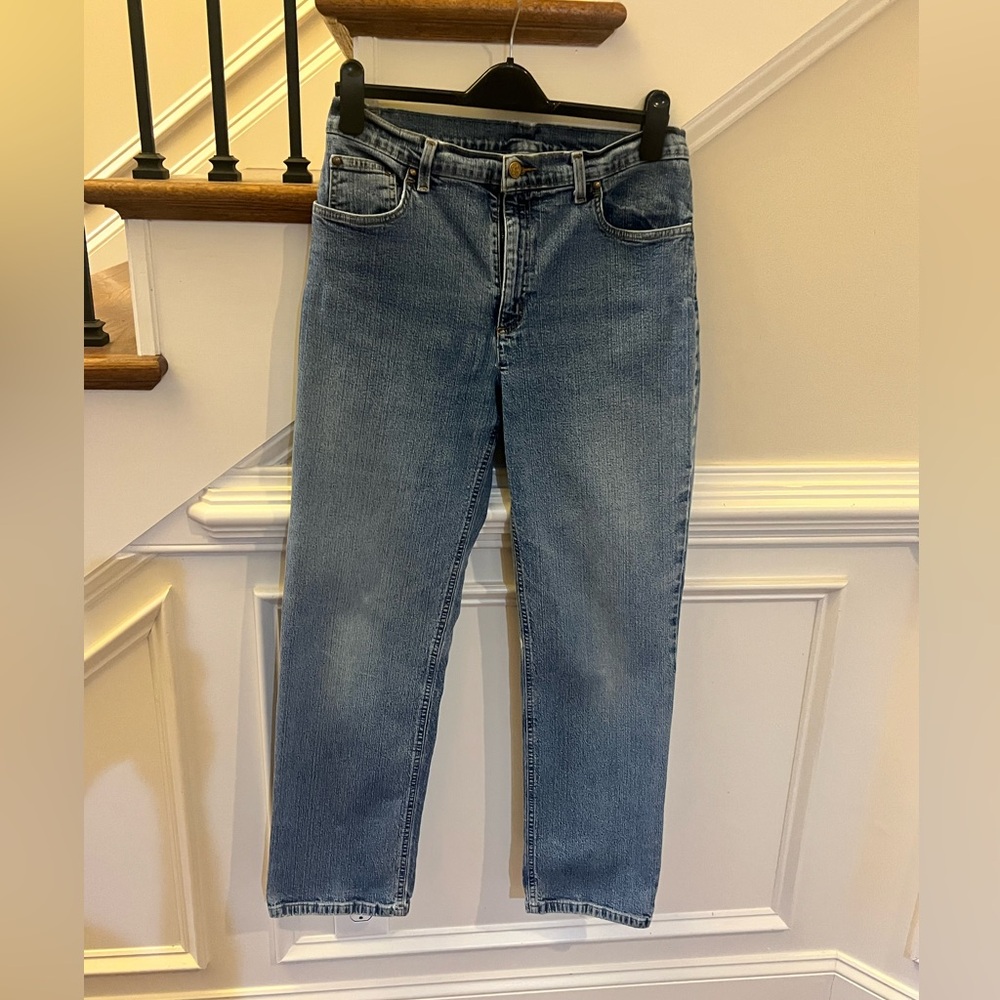 Jones New York Blue Straight Leg Jeans